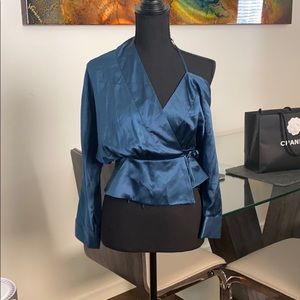 Michelle mason silk off the shoulder top